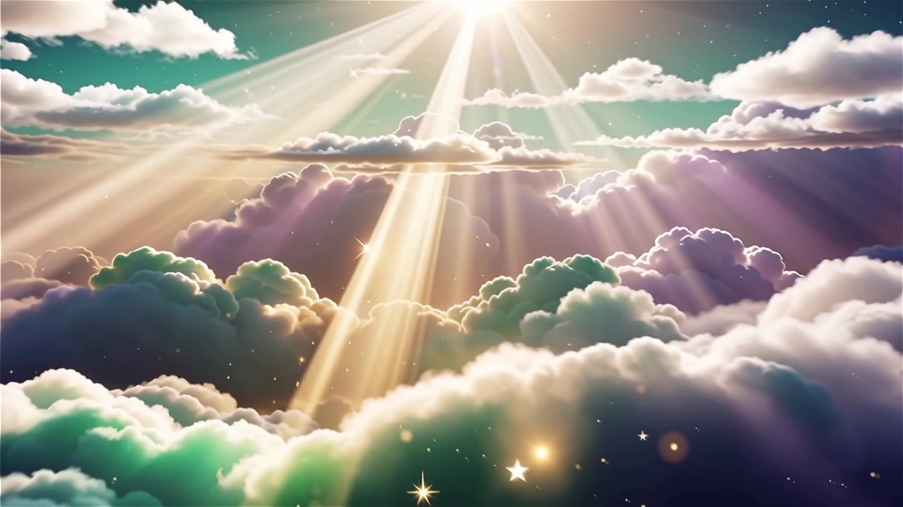 Sfondo di Adorazione Cristiana con Luce Celeste