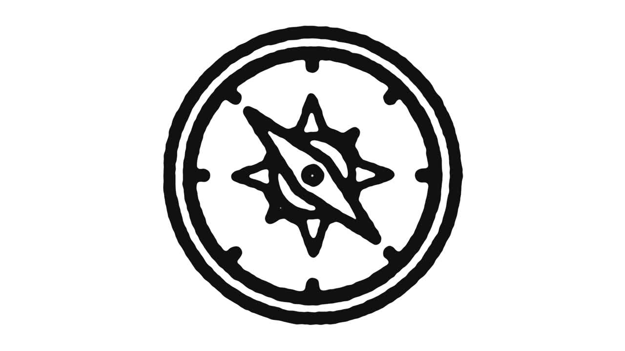 내비게이션 아이콘 애니메이션 영상 및 알파 채널