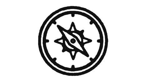 imágenes de animación de icono de navegación y canal alfa