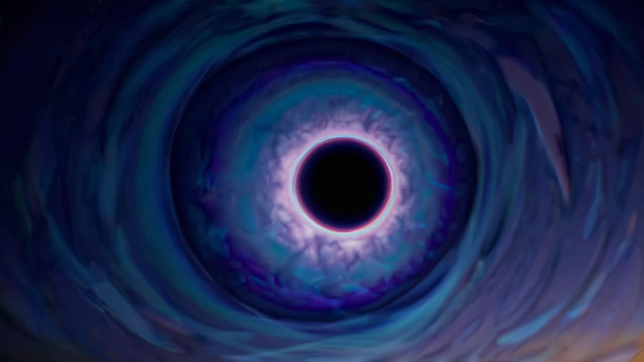 agujero negro en el espacio