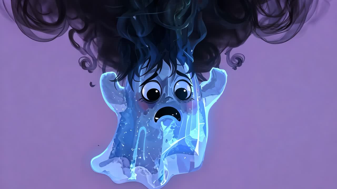 Fantasma dei cartoni animati triste