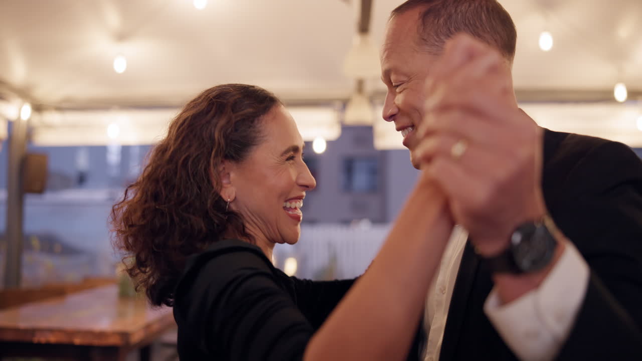 Couple dancing in celebration