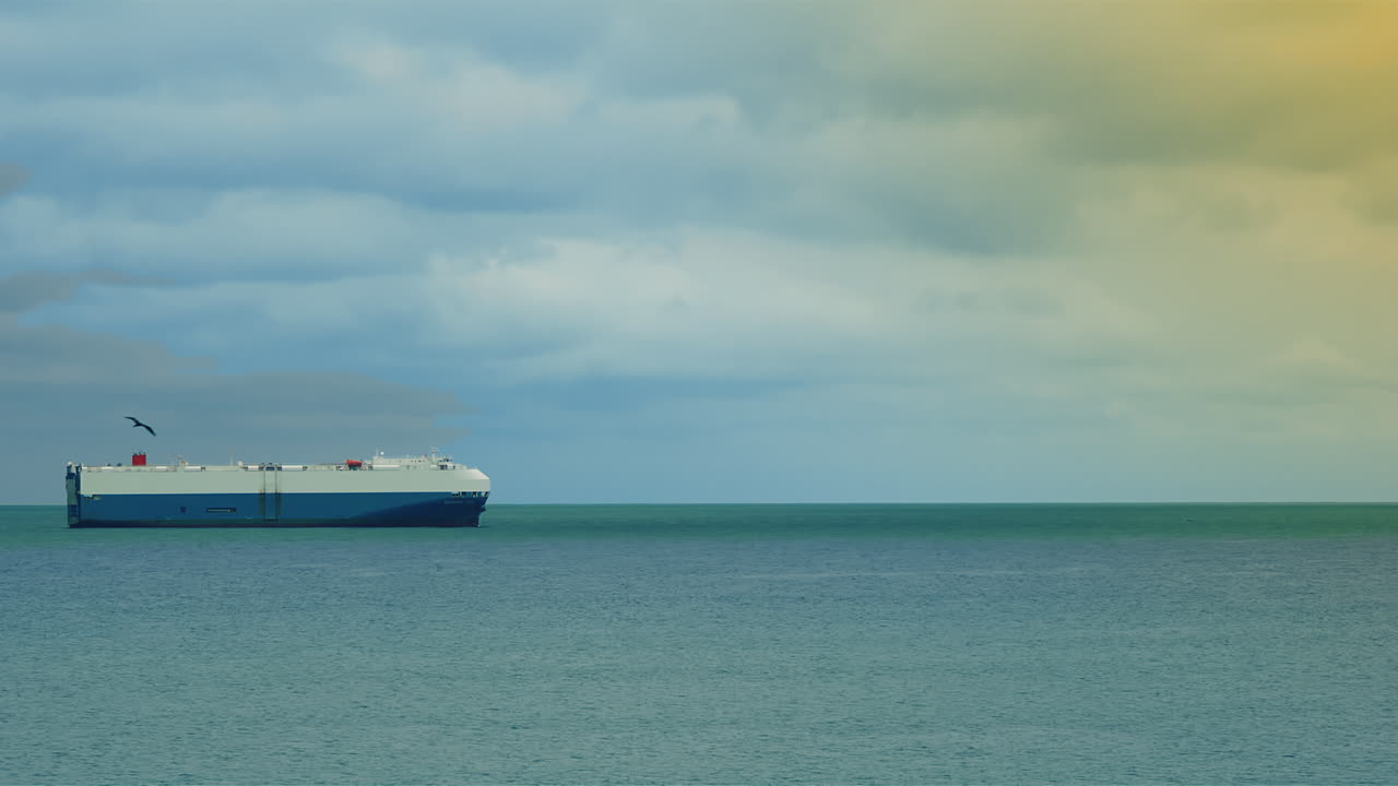 ship crossing the horizon