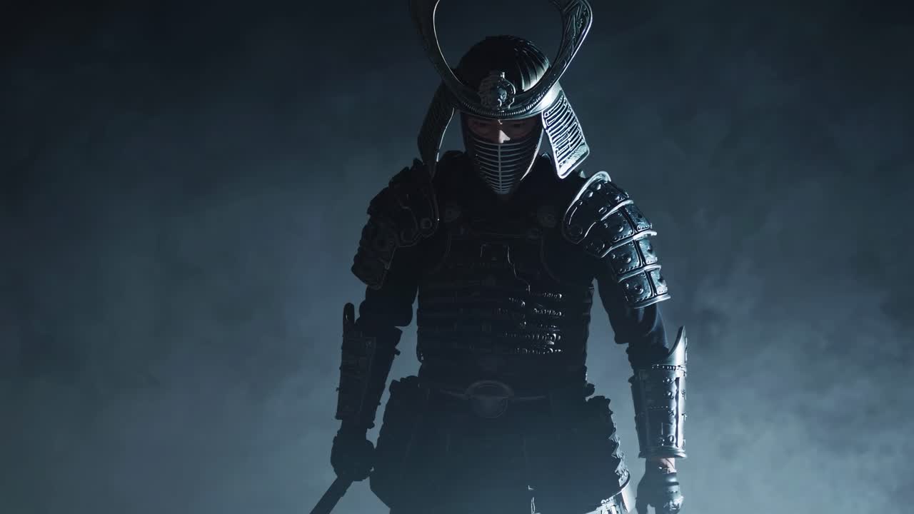 un guerrero samurai con una armadura