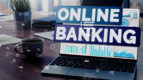 online banking for digital money technology conceptual