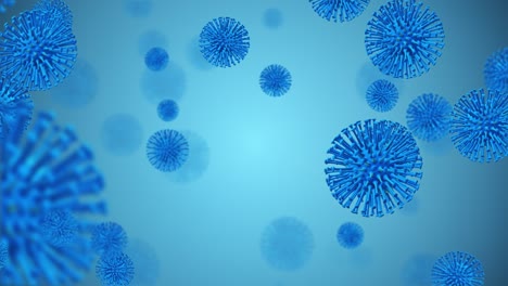 covid-19 or coronavirus 2019 corona virus medical 3d animation loop . animated corona virus with green screen . concept of covid-19 or 2019-ncov coronavirus