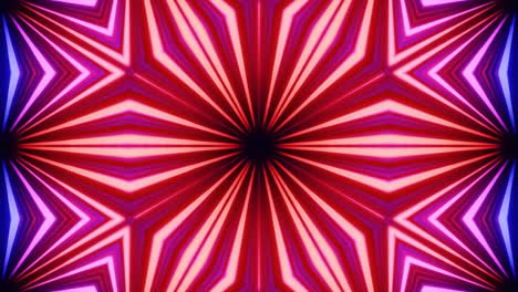 tunnel star symmetry. line red pattern. vj loop motion design kaleidoscope background. abstract bg motion graphics 3d symmetrical glowing kaleidoscopic construction. night club vj. sci-fi background.