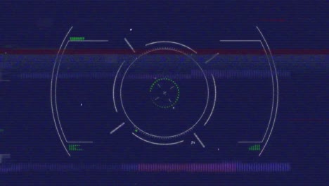 Animation of data processing over interference