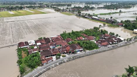 flooding of streets in northwest cawas during the wet season