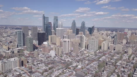 vista aérea del horizonte de filadelfia