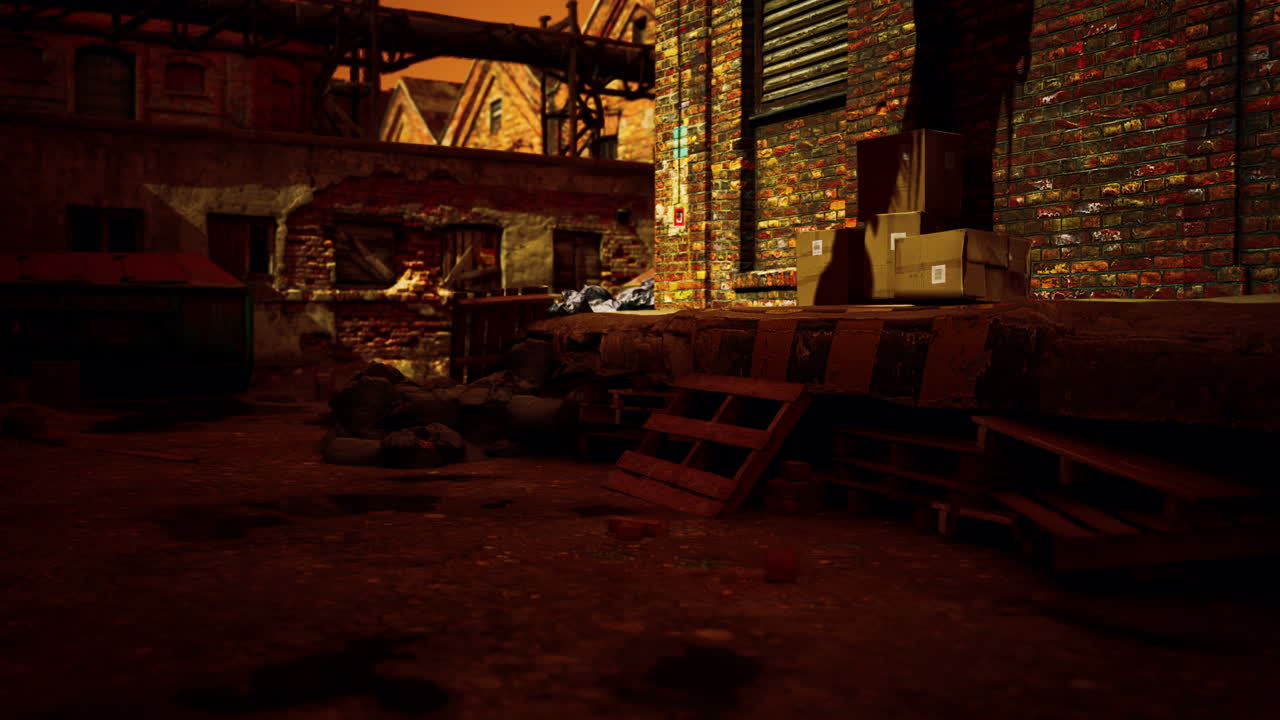 ⁇ 은 공장의 버려진 산업 건물