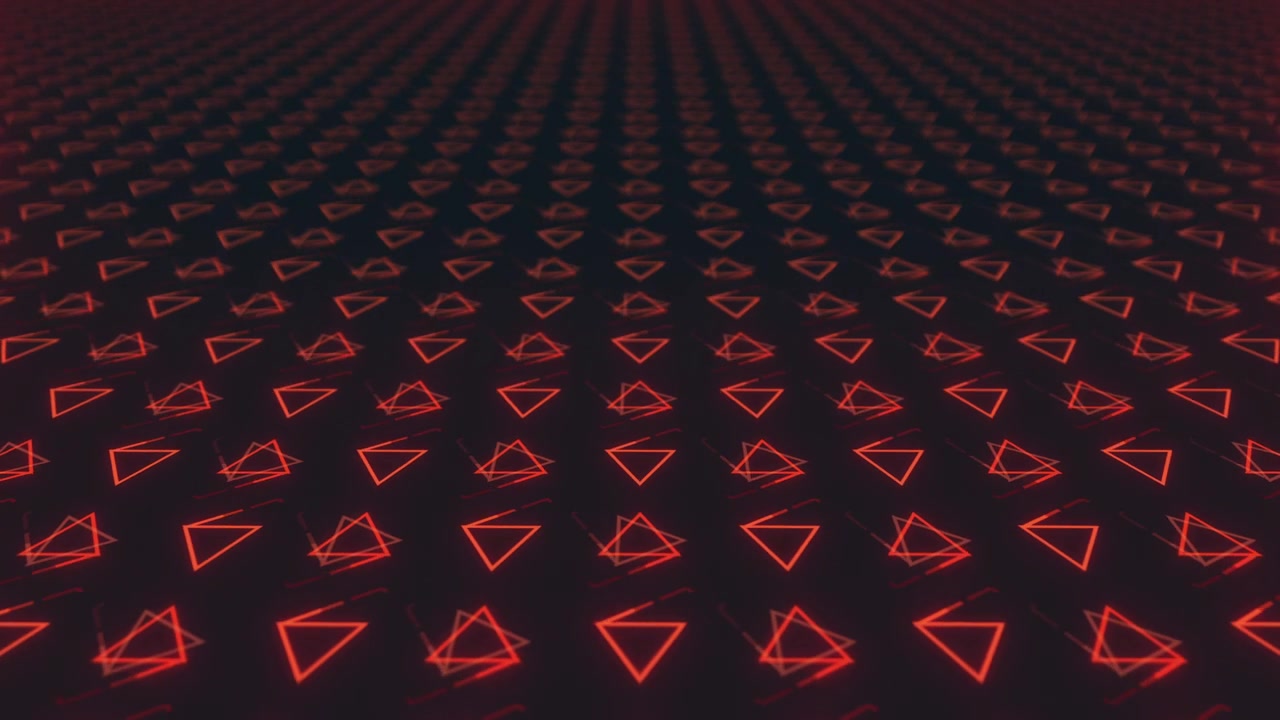 Abstract Red Triangles Pattern
