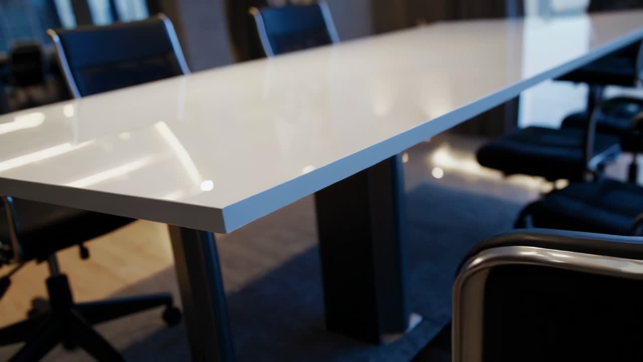 Modern Conference Room with City View