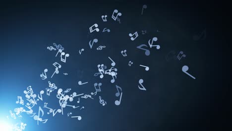 abstract music notes background