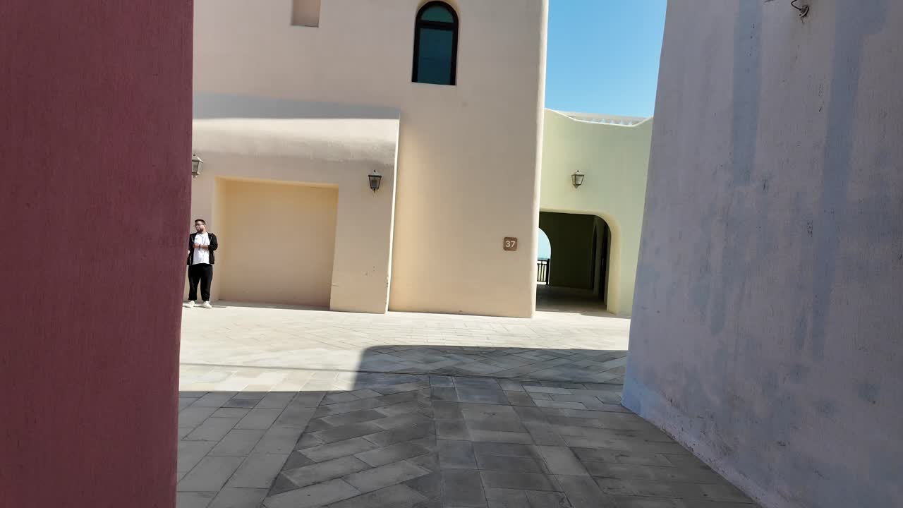 Narrow Alleyway Between Buildings