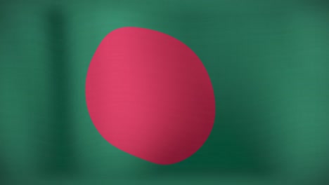 Animation-Der-Sich-Bewegenden-Flagge-Bangladeschs,-Die-Weht