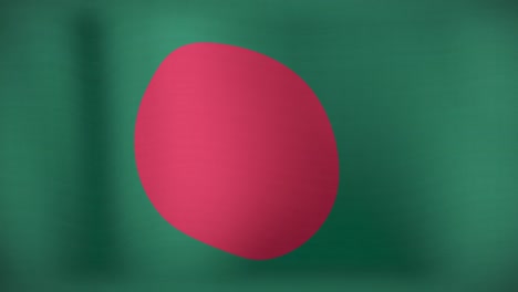 animation of moving flag of bangladesh waving