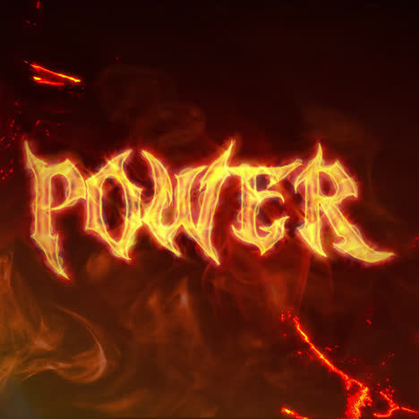 fiery power text