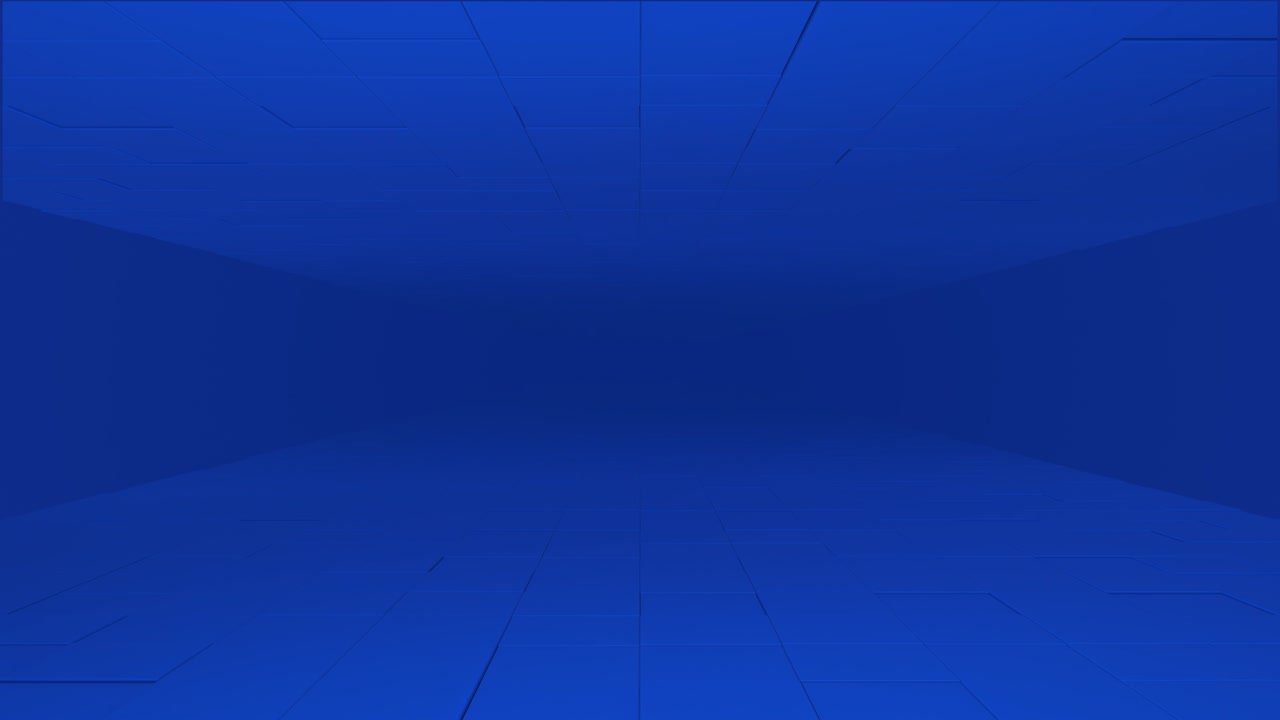 pared de bloque geométrico azul en movimiento. animación 3d abstracta.