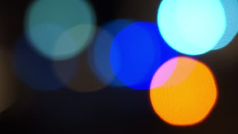 colour blurred bokeh neon lights