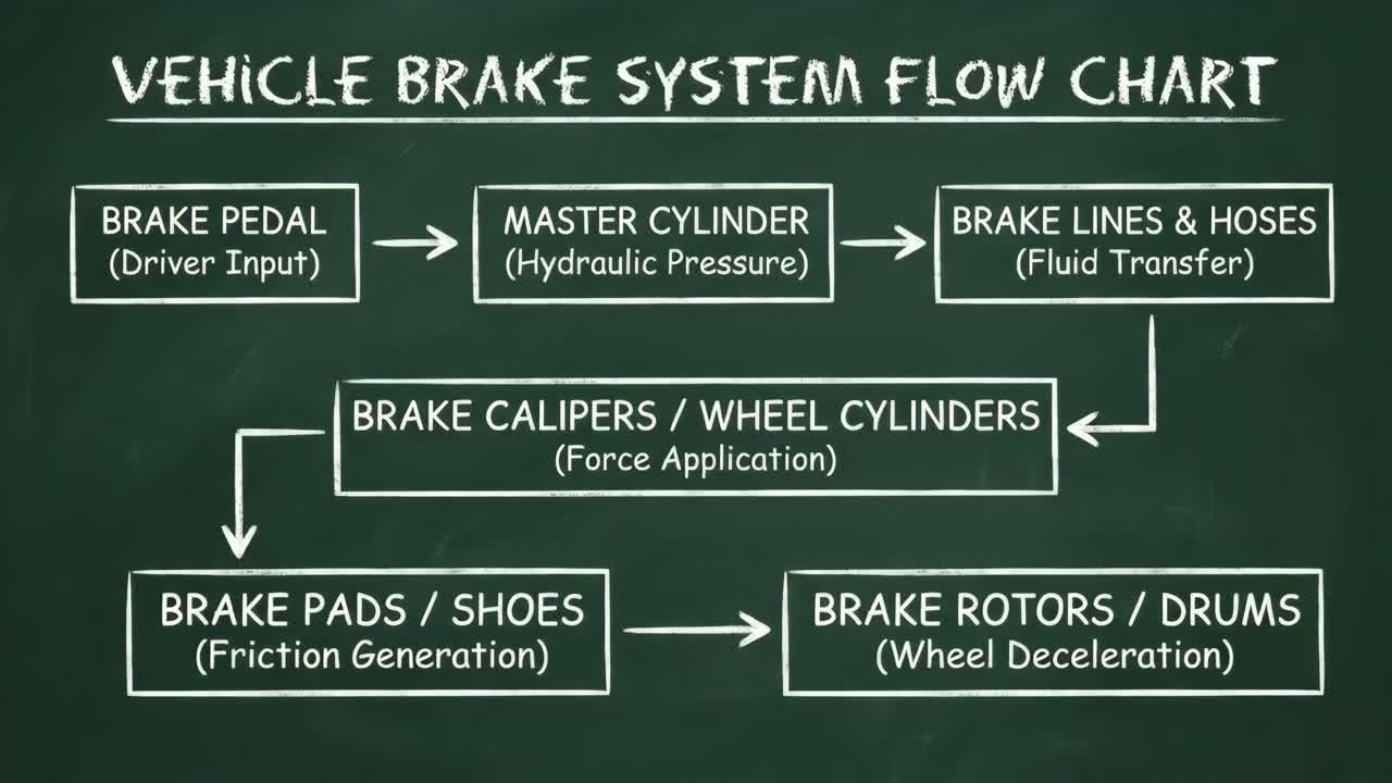 Vehicle Brake System Flow Chart Diagram
