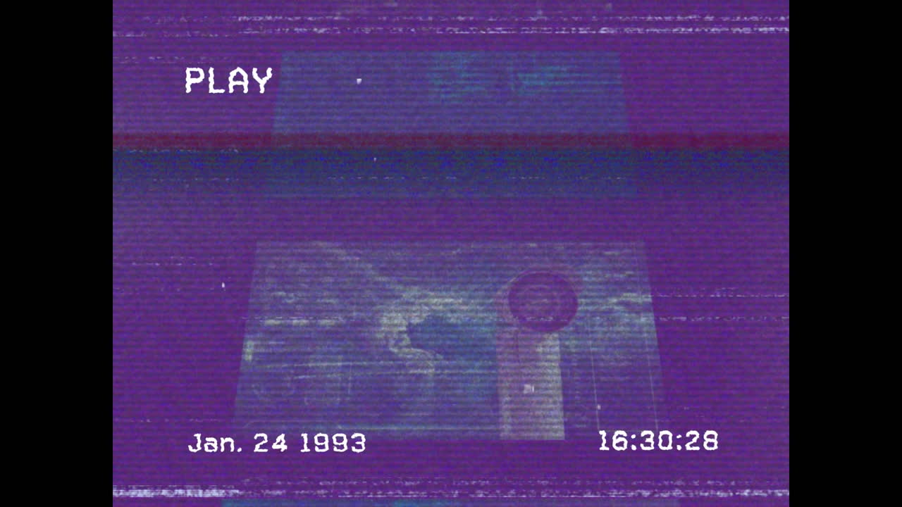 animación de la red de conexiones sobre la pantalla con ruido