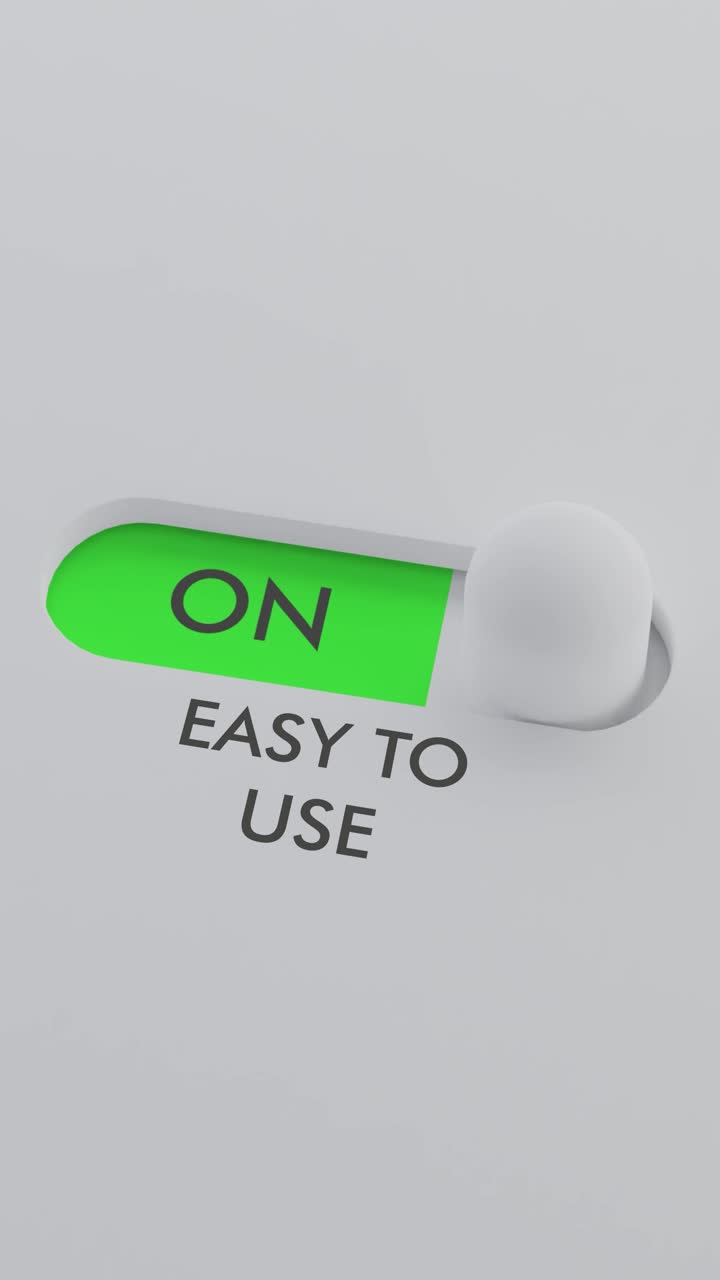 encendiendo el interruptor vertical fácil de usar