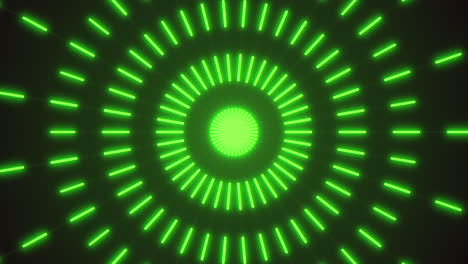 Glowing-green-lines-form-radiant-circular-pattern-on-black-background