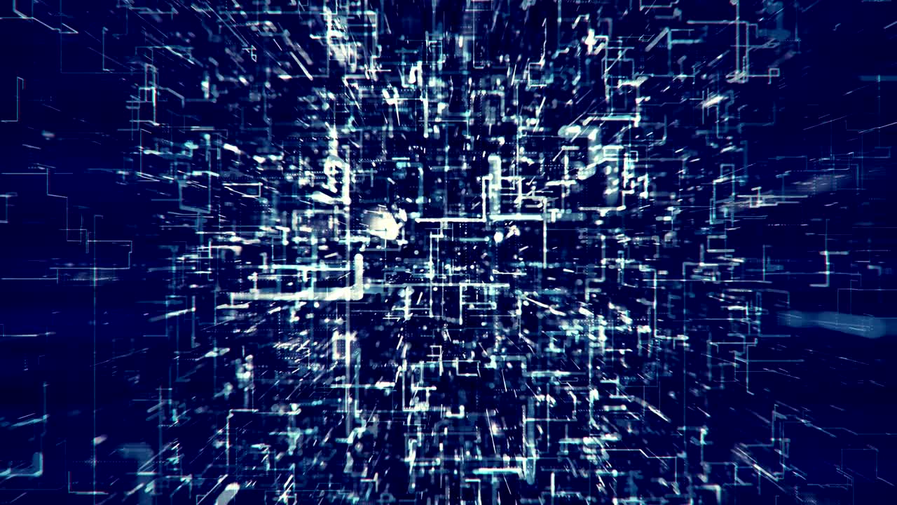 4K Futuristic Network Growth.