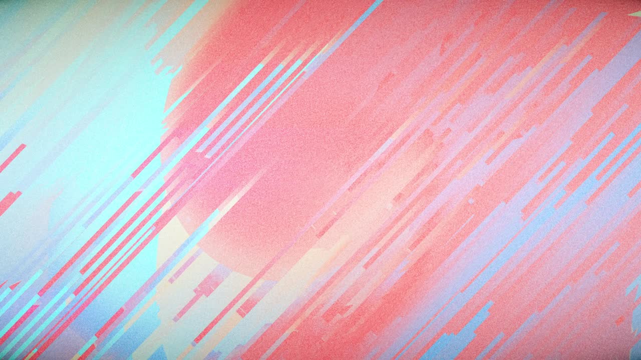 글리치 및 픽셀 정렬 효과와 함께 추상적인 픽셀 애니메이션