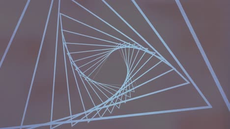 animación de un túnel brillante de neón sobre un fondo negro