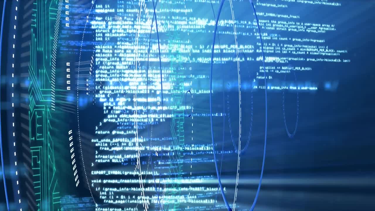 Animation of data processing over scope scanning