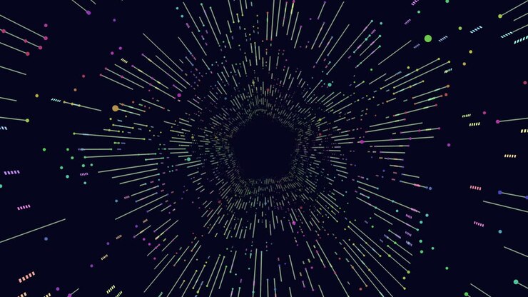 Vibrant abstract design colorful lines and shapes for background or design usage