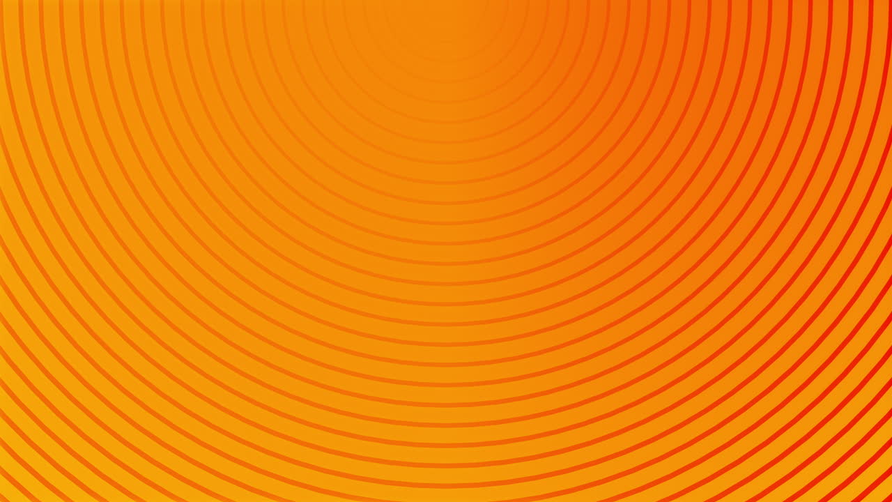 Orange Concentric Circles Gradient Background | Premium Stock Video Footage