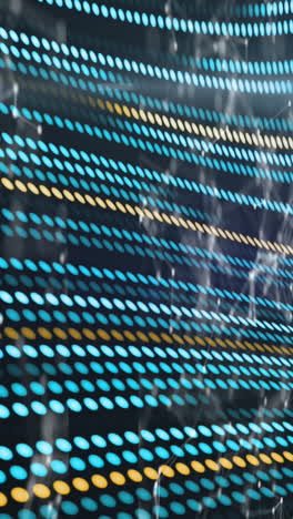 animation of connections over black background with green and yellow lines