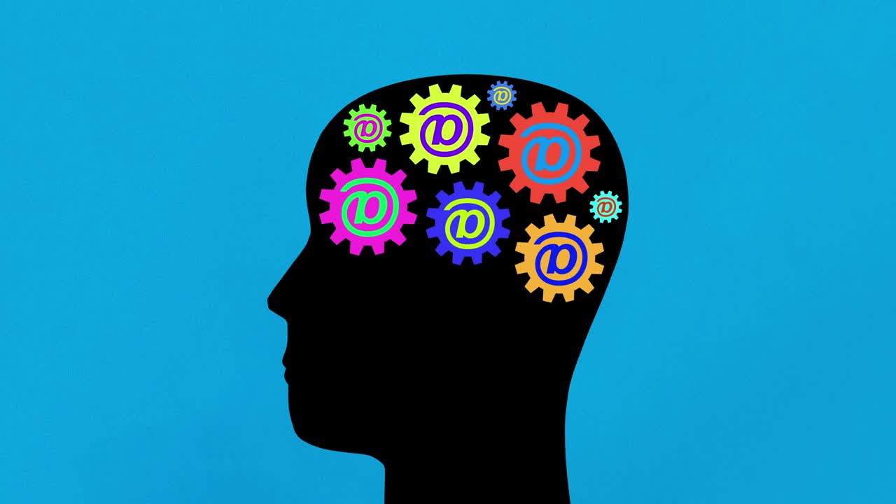 pensamientos de comunicación multicolores