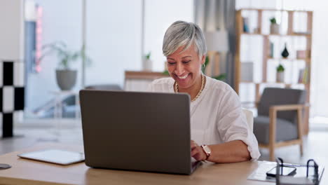 technology, senior woman with laptop