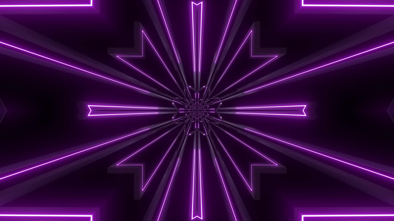 Abstract Neon Purple Tunnel