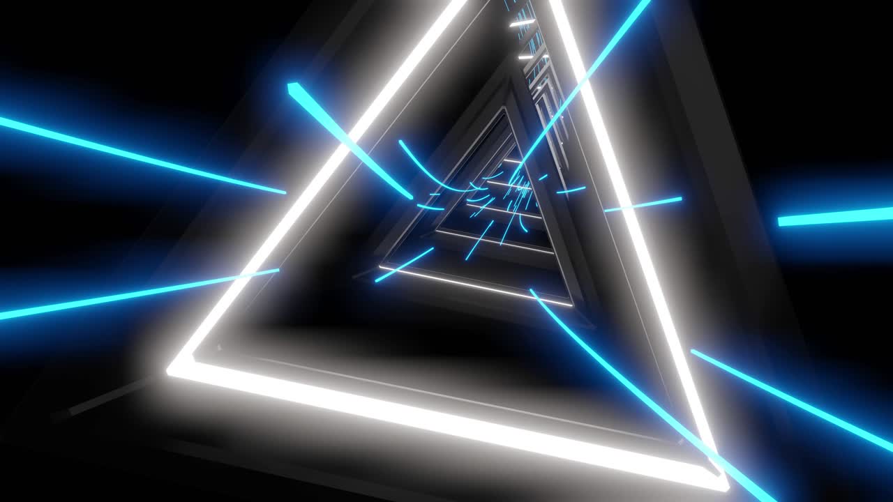 4k bucle sin costuras volando en el túnel de la nave espacial, corredor de la nave espacial de ciencia ficción. tecnología futurista abstracta vj sin costuras para títulos tecnológicos y fondo.