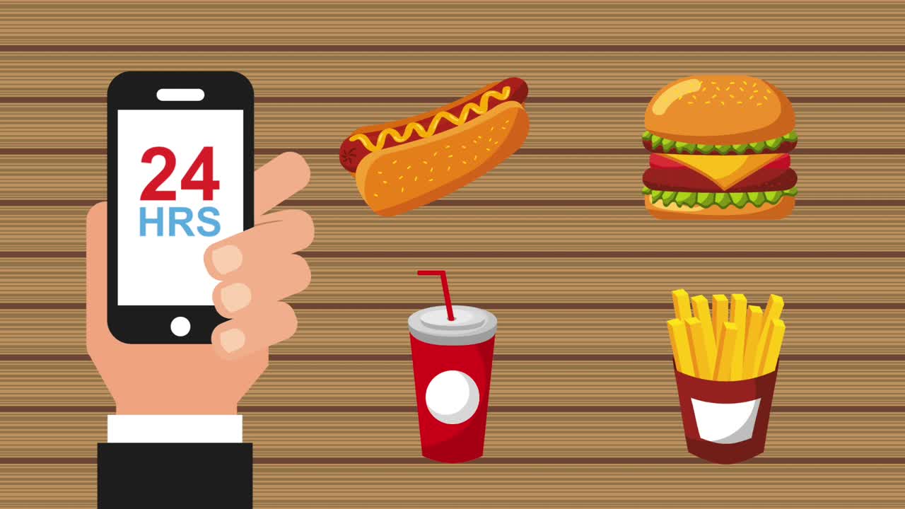 온라인으로 음식을 주문하세요.