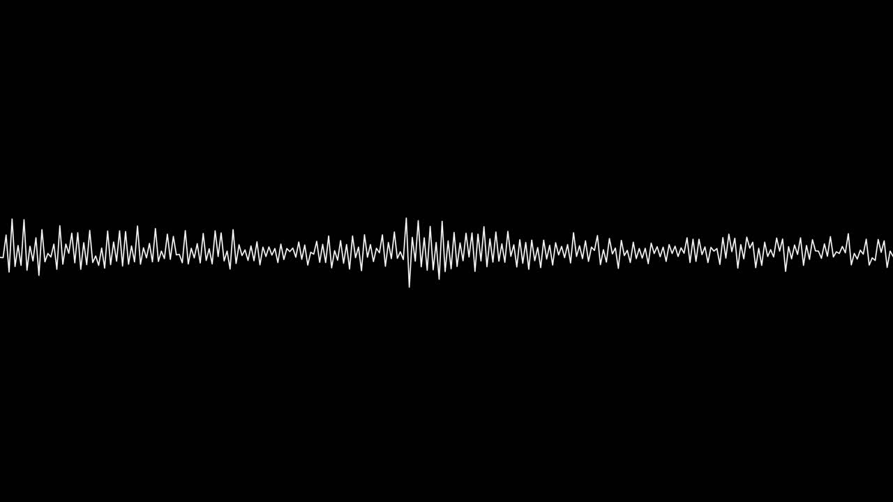 A simple black and white audio visualization effect-34
