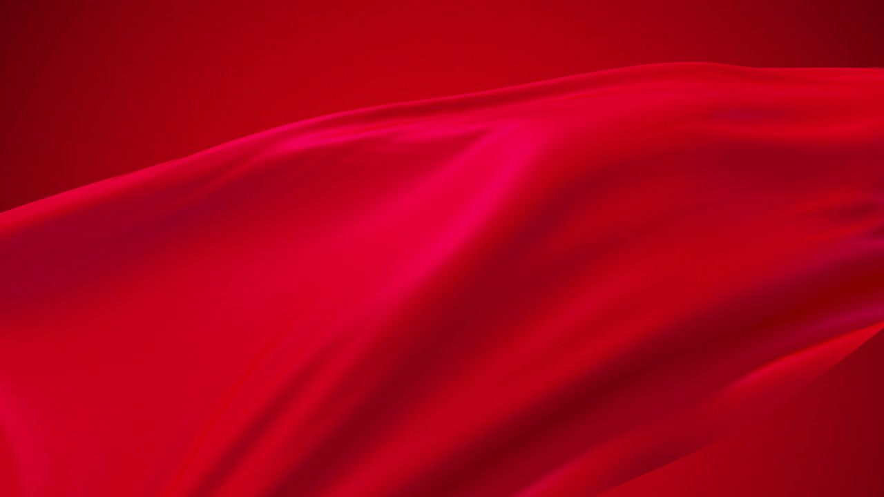 Animazione in loop di tessuto mosso dal vento, rendering 3D