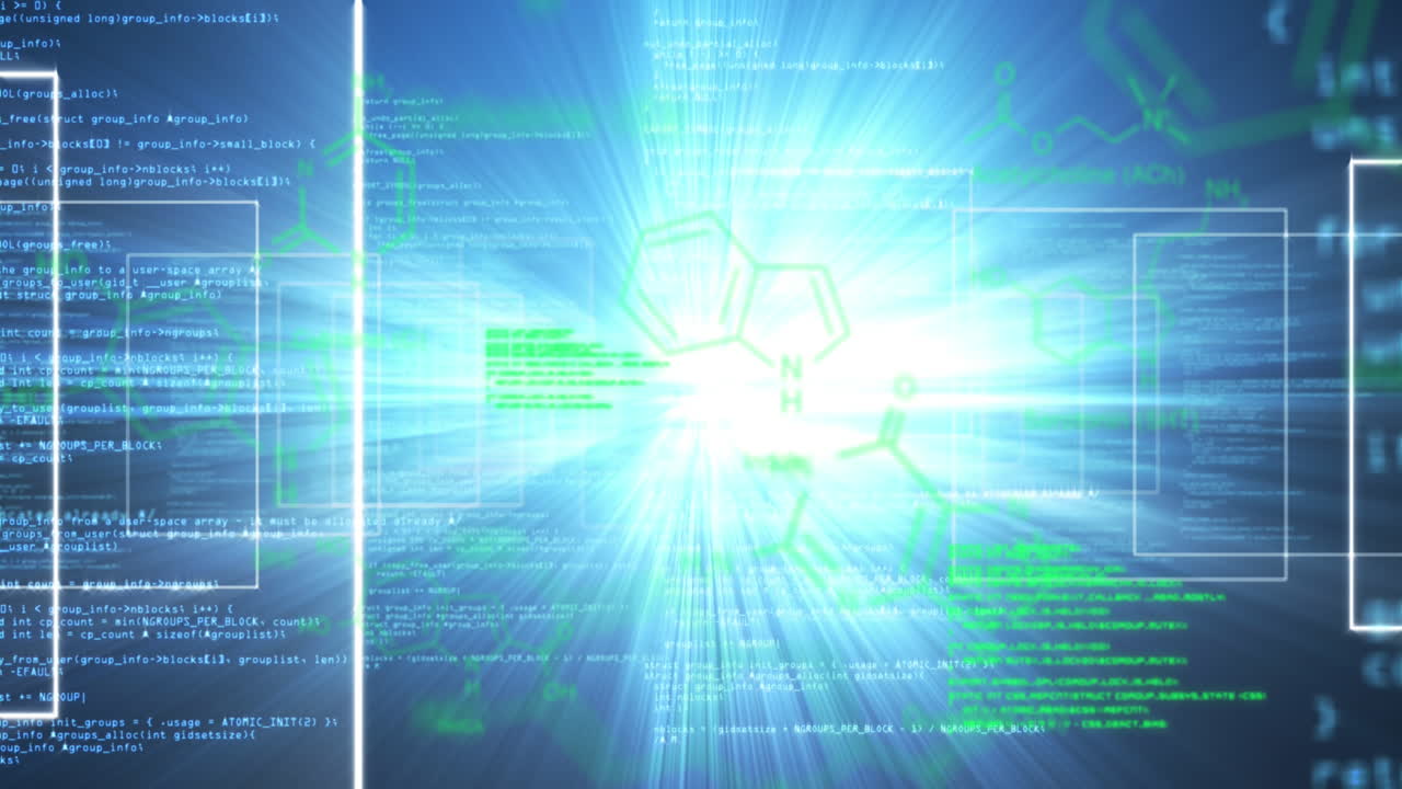 Animation of shapes over data processing