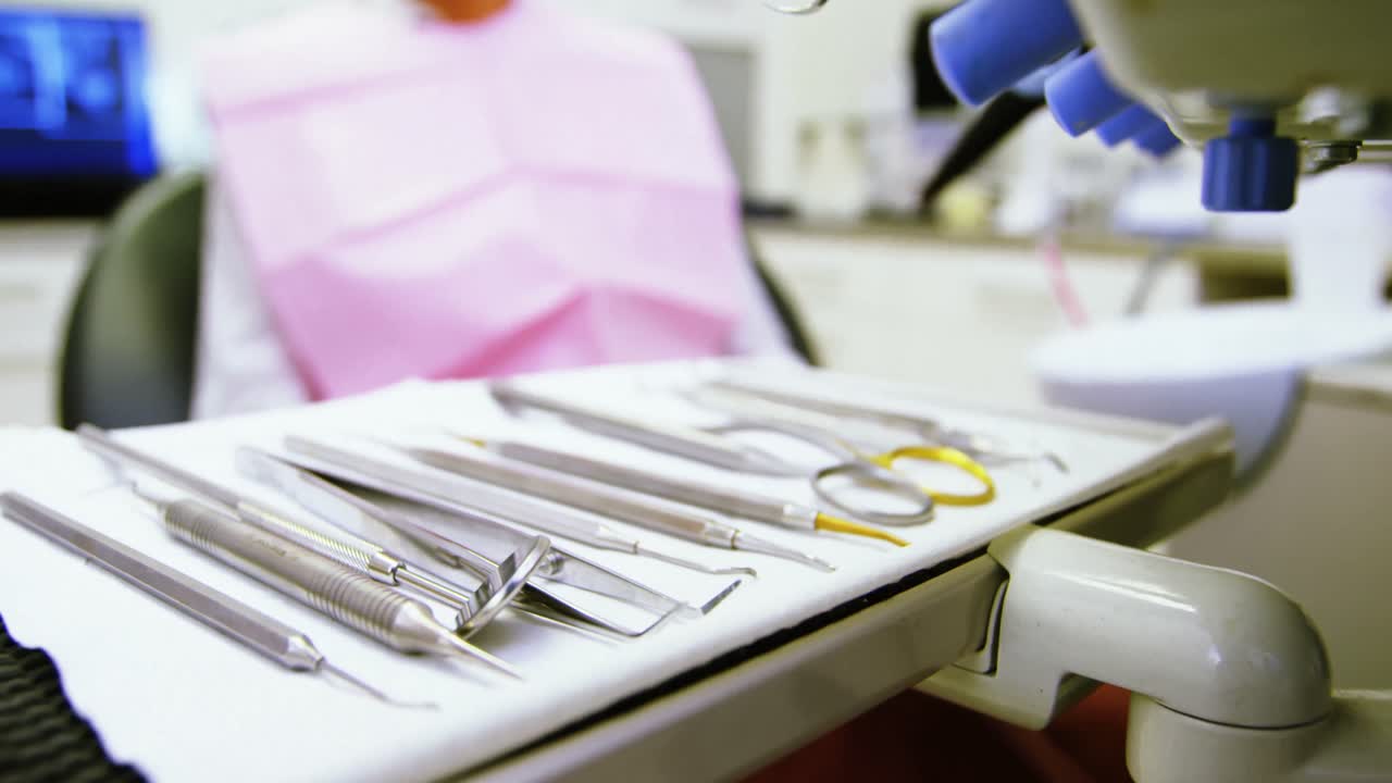 primer plano de la herramienta dental