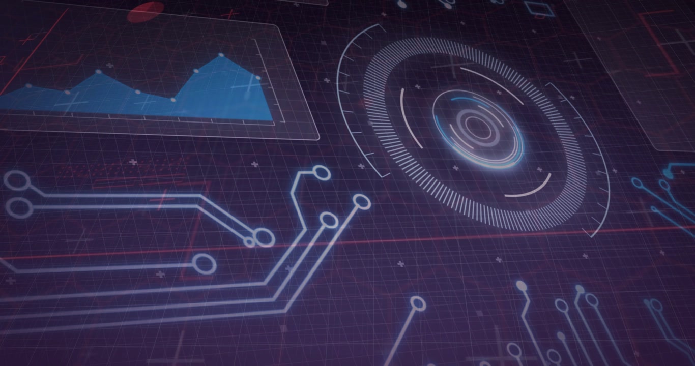 On refresh ping rotating ringed HUD pulsing arcs sweeping traces lighting to show system status