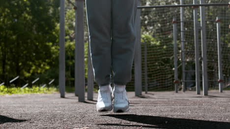 man jumping rope