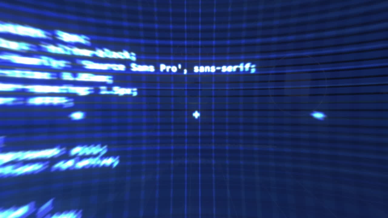 아이콘과 데이터 처리와 함께 지구의 애니메이션