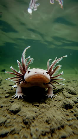 axolotl underwater