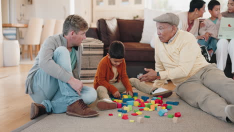 bloques de construcción, abuelo y abuela