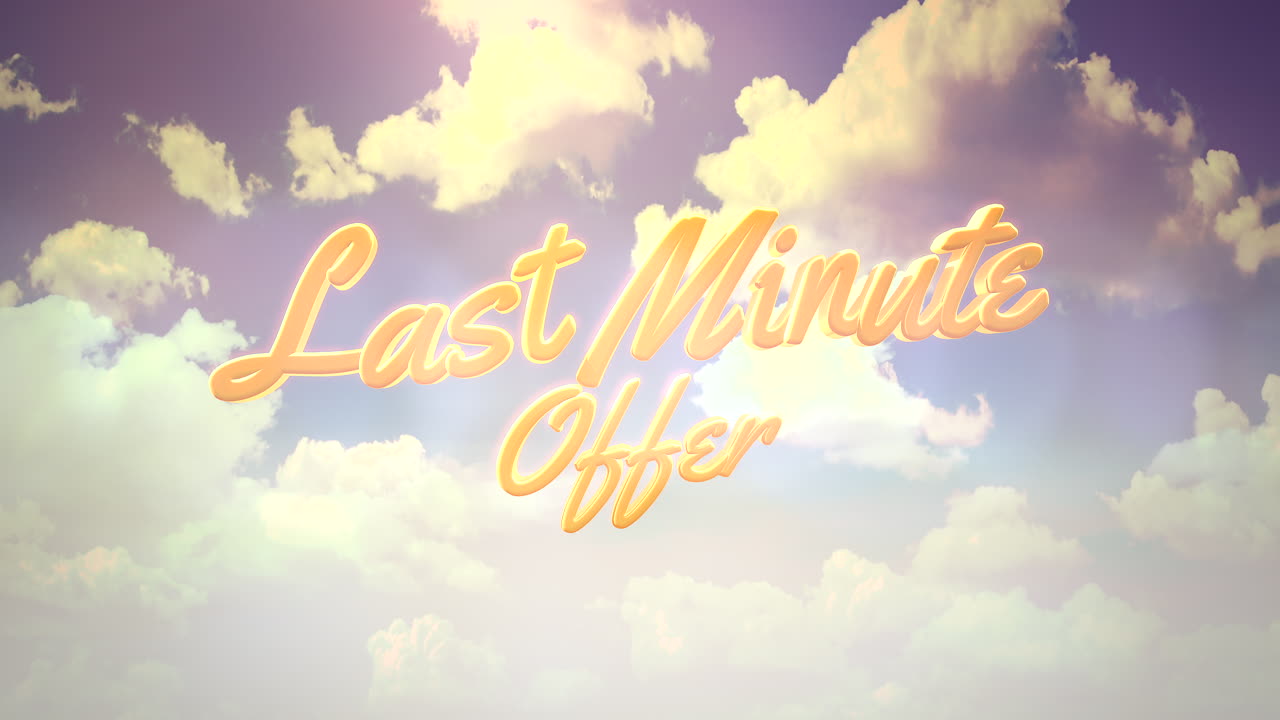 보라색 하늘에 흰 구름에 마지막 순간에 제공